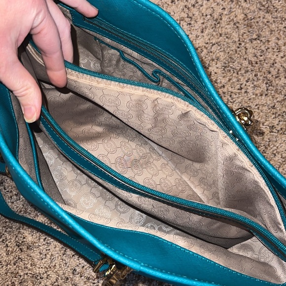 Michael Kors teal and tortoiseshell bag! - Picture 8 of 10